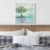 Lebensbaum Leinwanddruck (Insitu (Schlafzimmer))