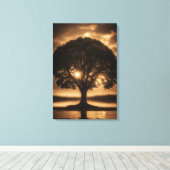 Lebensbaum Leinwanddruck (Insitu (Holzboden))