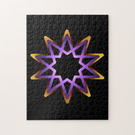 Lebensbaum Lila Orange-Sternzeichen Puzzle