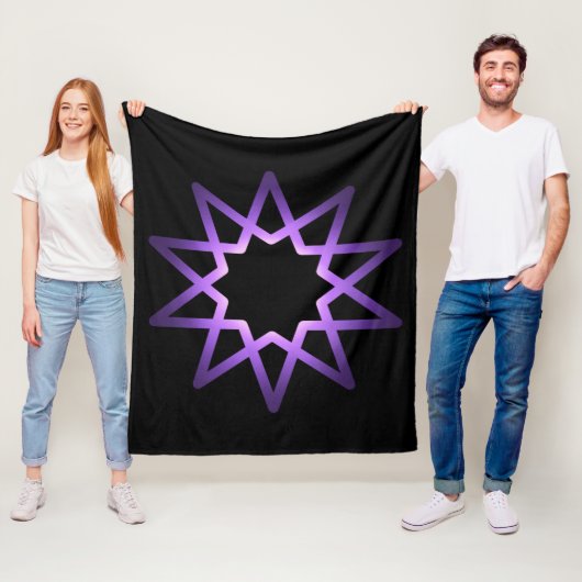 Lebensbaum Lila Sternzeichen Fleecedecke (Beispiel)