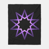 Lebensbaum Lila Sternzeichen Fleecedecke (Vorderseite)
