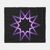 Lebensbaum Lila Sternzeichen Fleecedecke (Vorderseite (Horizontal))