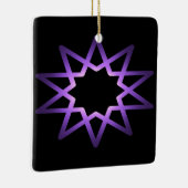 Lebensbaum Lila Sternzeichen Keramikornament (Rechts)