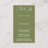 Lebensbaum | Luna Visitenkarte (Rückseite)