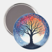 Lebensbaum Magnet (Vorderseite/Rückseite)