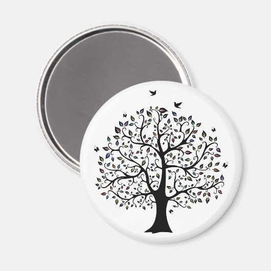 Lebensbaum Magnet (Vorderseite/Rückseite)
