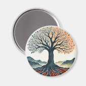 Lebensbaum Magnet (Vorderseite/Rückseite)
