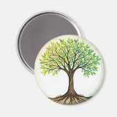 Lebensbaum Magnet (Vorderseite/Rückseite)