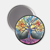 Lebensbaum Magnet (Vorderseite/Rückseite)