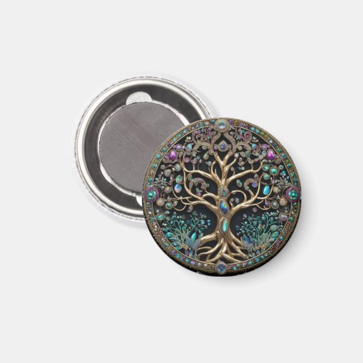 Lebensbaum Magnet (Vorderseite/Rückseite)