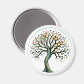 Lebensbaum Magnet (Vorderseite/Rückseite)