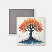 Lebensbaum Magnet (Vorderseite/Rückseite)