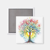 Lebensbaum Magnet (Vorderseite/Rückseite)