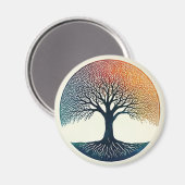Lebensbaum Magnet (Vorderseite/Rückseite)