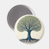 Lebensbaum Magnet (Vorderseite/Rückseite)