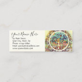 Lebensbaum Mini Visitenkarte (Rückseite)