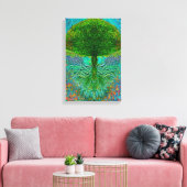 Lebensbaum mit Angel Wings Leinwanddruck (Insitu (Wohnzimmer))