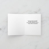 Lebensbaum mit Beileid der Liebe Karte (Innenseite)