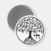 Lebensbaum mit CHAI Magnet (Vorderseite/Rückseite)