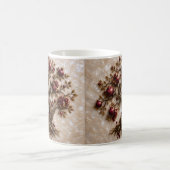 Lebensbaum mit Granatäpfeln | 3D-Reliefkunst Kaffeetasse (Mittel)