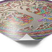 Lebensbaum mit Schmetterling Fotodruck (Ecke)