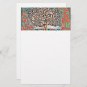 Lebensbaum mit Vögeln Briefpapier (Vorne/Hinten)