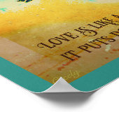 Lebensbaum mit zwei Doven Poster (Ecke)