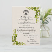 Lebensbaum Mittelalterliche Einladung (Stehend Vorderseite)