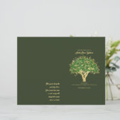 Lebensbaum Mitzvah Programmabdeckung (Stehend Vorderseite)