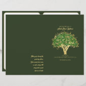 Lebensbaum Mitzvah Programmabdeckung (Vorne/Hinten)