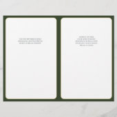 Lebensbaum Mitzvah Programmabdeckung (Rückseite)