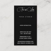 Lebensbaum | Modern Visitenkarte (Rückseite)