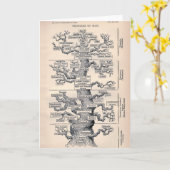 Lebensbaum / Pedigree des Menschen Karte (Gelbe Blume)