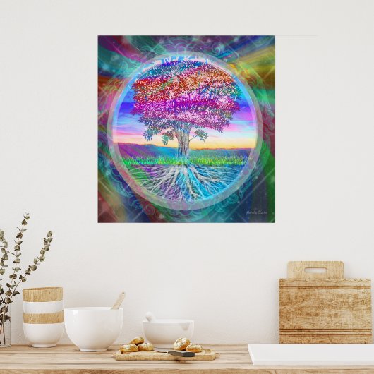 Lebensbaum Poster (Küche)