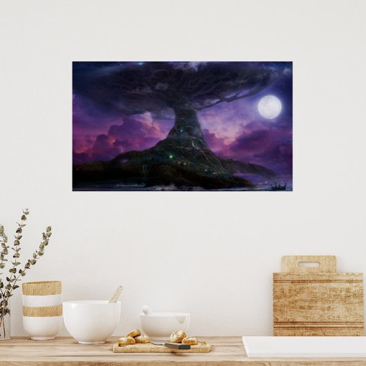 Lebensbaum Poster (Küche)