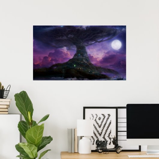 Lebensbaum Poster (Heimbüro)