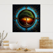 Lebensbaum Poster (Küche)