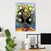 Lebensbaum Poster (Heimbüro)