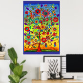 Lebensbaum-Poster Poster (Heimbüro)