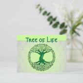 Lebensbaum Postkarte (Stehend Vorderseite)