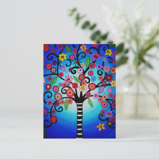 LEBENSBAUM POSTKARTE (Stehend Vorderseite)