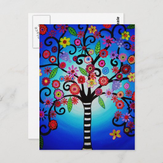 LEBENSBAUM POSTKARTE (Vorne/Hinten)