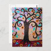 Lebensbaum Postkarte (Vorne/Hinten)