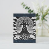 Lebensbaum Postkarte (Stehend Vorderseite)