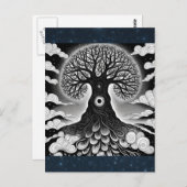 Lebensbaum Postkarte (Vorne/Hinten)