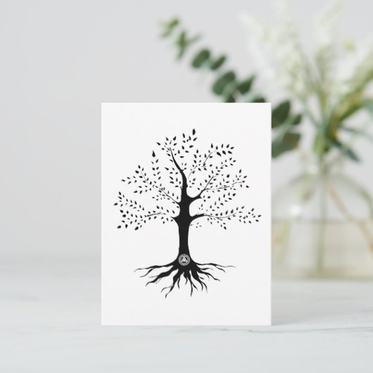 Lebensbaum Postkarte (Stehend Vorderseite)