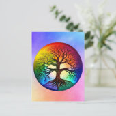 Lebensbaum Postkarte (Stehend Vorderseite)