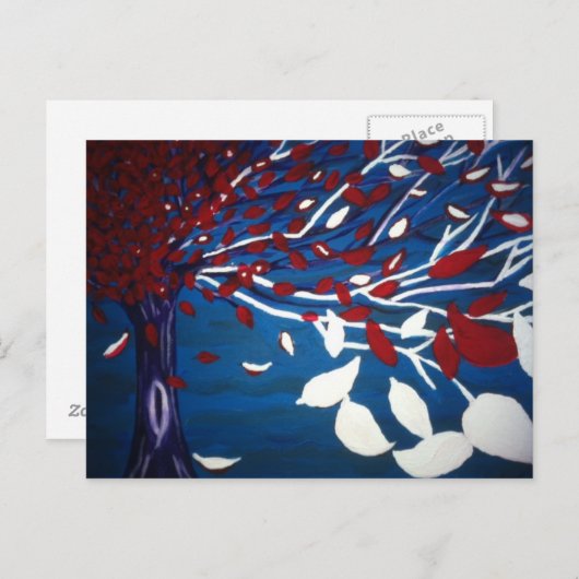 Lebensbaum Postkarte (Vorne/Hinten)