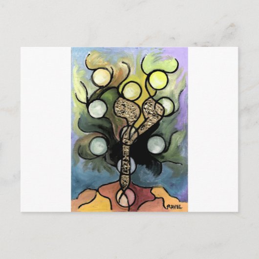 Lebensbaum Postkarte (Vorderseite)