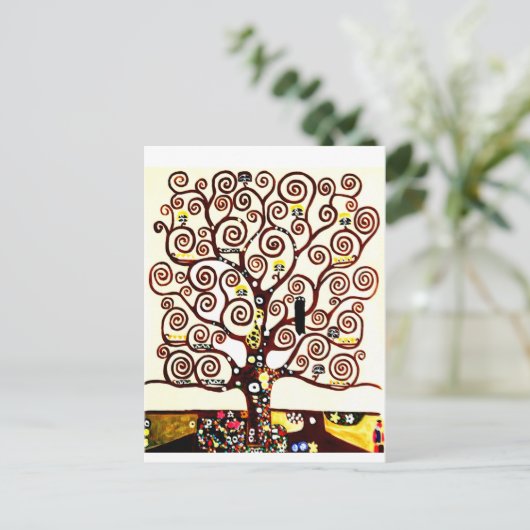 Lebensbaum Postkarte (Stehend Vorderseite)